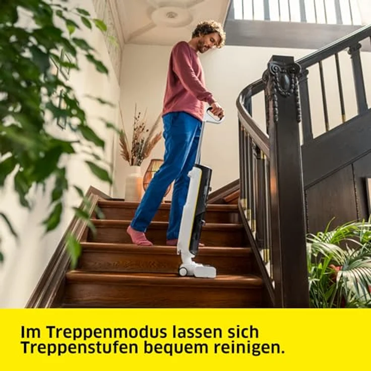 Kärcher FCV 4, kabelloser Saugwischer mit 4 Reinigungsmodi, 45 min Akkulaufzeit, für Hartböden und Kurzflorteppiche, Dynamischer Schmutzsensor, Selbstreinigungssystem – Bild 5