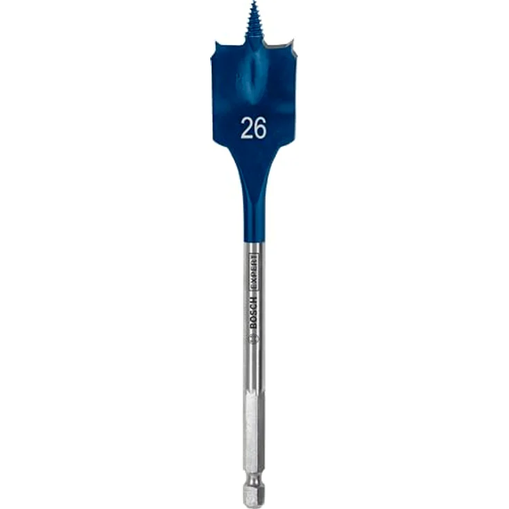 Bosch Expert Self Cut Speed Spade Bit, 26mm x 152mm, HEX Schaft, schnelles Bohren in Weichholz, 1 Stück – Bild 1