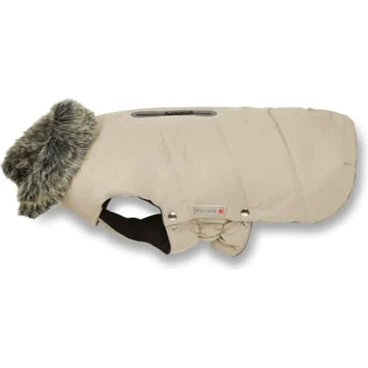 Wolters Cat & Dog Parka mit Fellkragen, Größe: 44 cm, taupe