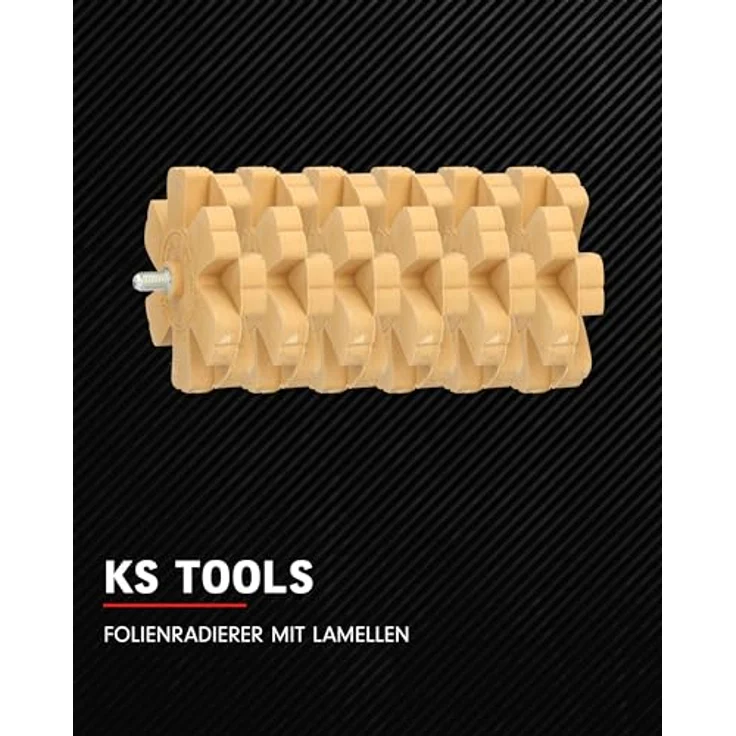 KS Tools 515.1368 Folienradierer mit Lamellen, 6er Pack – Bild 2