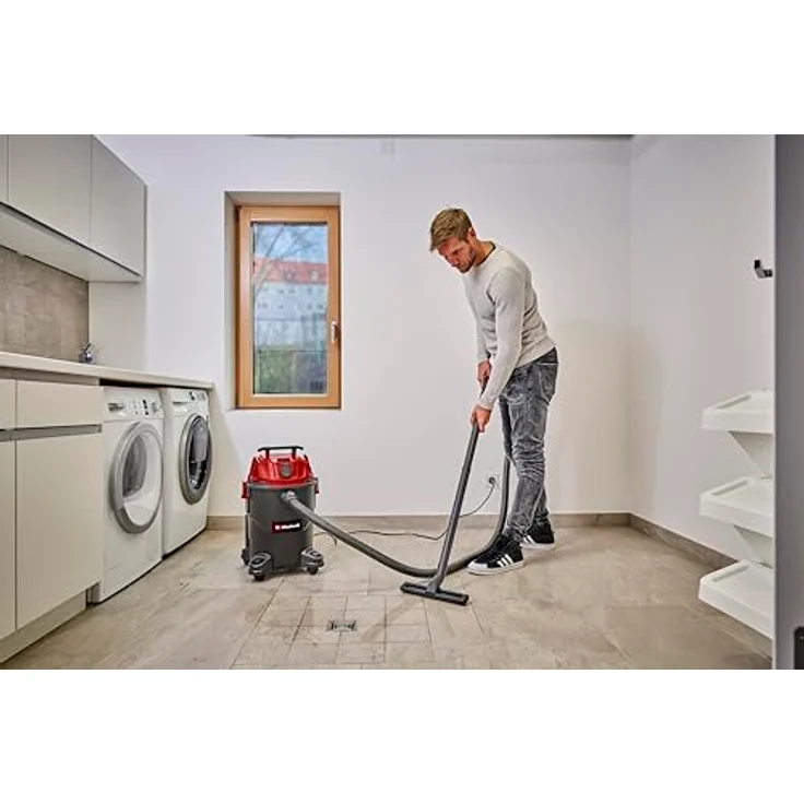 Einhell Nass-Trocken-Sauger TC-VC 1825 A, 1250 W, mit 25 Liter Behälter, Blasfunktion und automatischer Gerätesteckdose – Bild 3