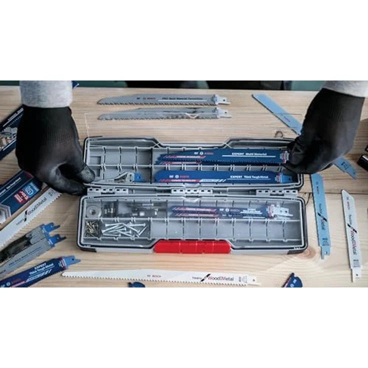 Bosch PRO Tough Box Small für Zubehör, robuste Aufbewahrungslösung 43 x 87 x 210 mm, 2607011825 – Bild 6