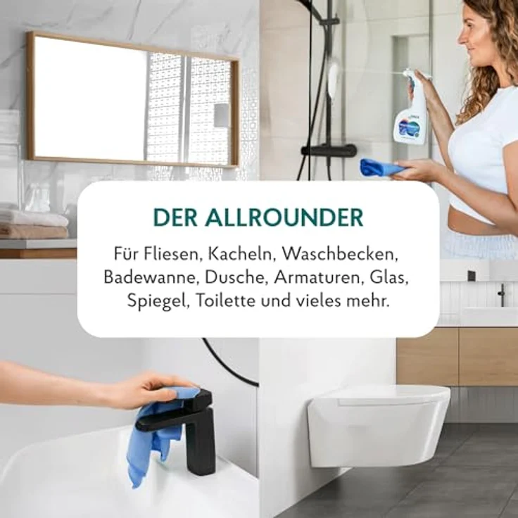 HAKA Kraftreiniger Spray 500ml, Badreiniger mit natürlicher Milchsäure, biologisch abbaubar und materialschonend – Bild 6