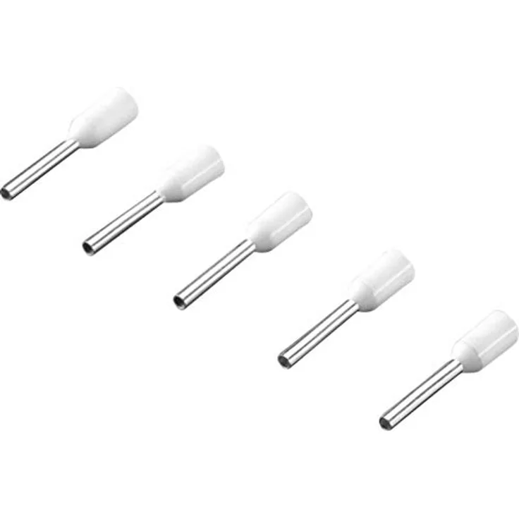 Rittal 4050.730 Aderendhülse, teilisoliert, 0.5 mm², weiß, 500 Stück