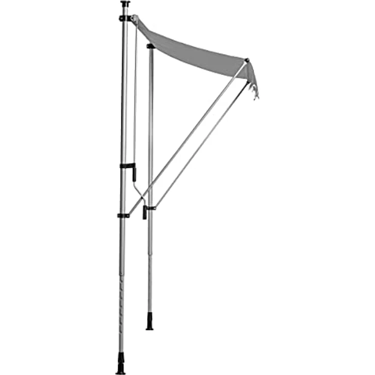 Ventanara® Klemmmarkise anthrazit Balkonmarkise Markise Spannmarkise Sonnenschutz (250 x 130 cm/Grau) - Preisvergleich – Bild 4