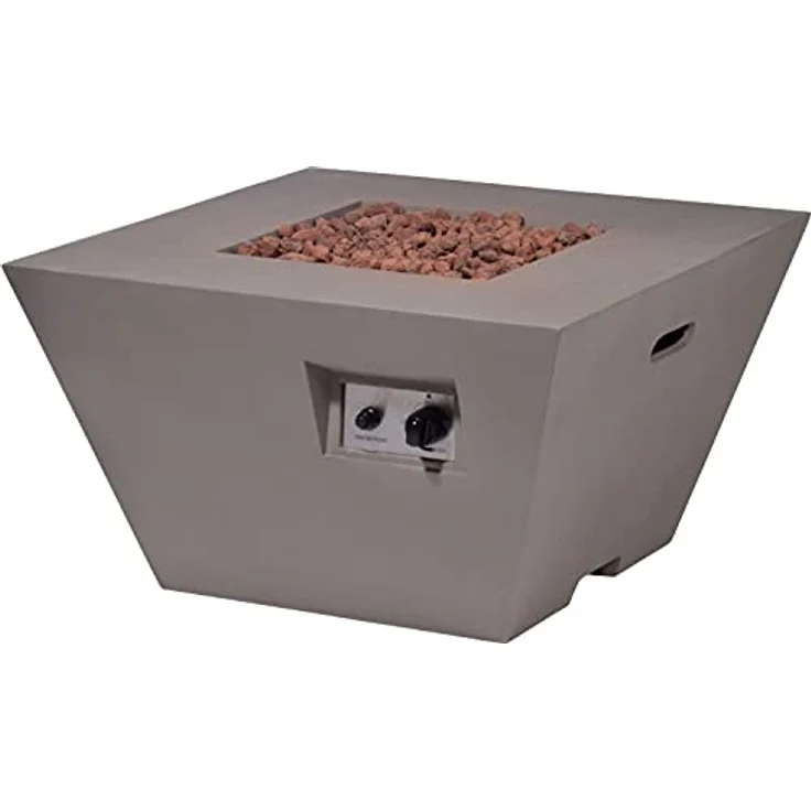 dobar Outdoor Lava-Ofen Fornido Blanco mit Lavasteinen, Magnesia – Bild 1