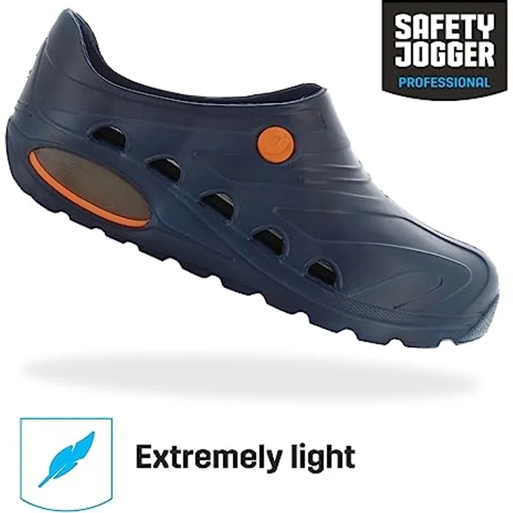 Safety Jogger Oxyva OB Clogs, Berufsclogs nach EN ISO 20347:2022 mit rutschfester und ESD-zertifizierter Ausstattung, blau, Größe 45/46 – Bild 7