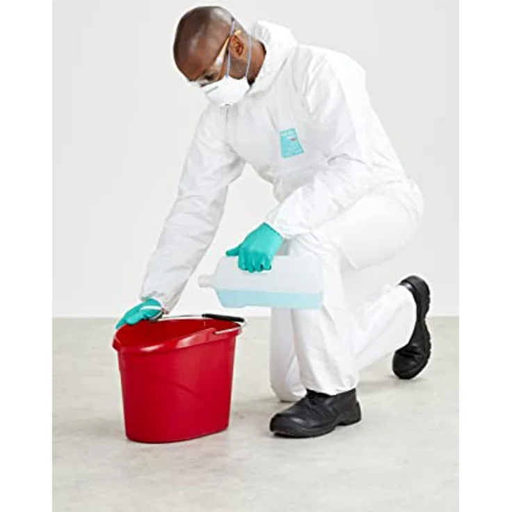 Ansell AlphaTec 37-300 Nitrilhandschuhe, Chemikalienschutz, Lebensmittelgeeignet, Grün, Größe L (12 Paar) – Bild 5