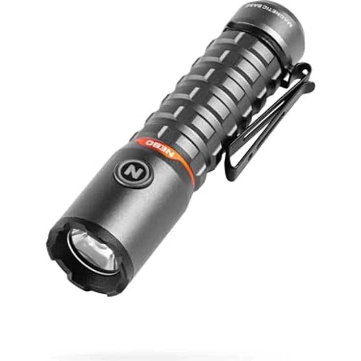 NEBO Torchy 2K, USB-C wiederaufladbare Taschenlampe & Arbeitsleuchte mit 5 Lichtmodi, bis zu 30 Stunden Betriebsdauer, abnehmbarer Taschenclip, wasserfest