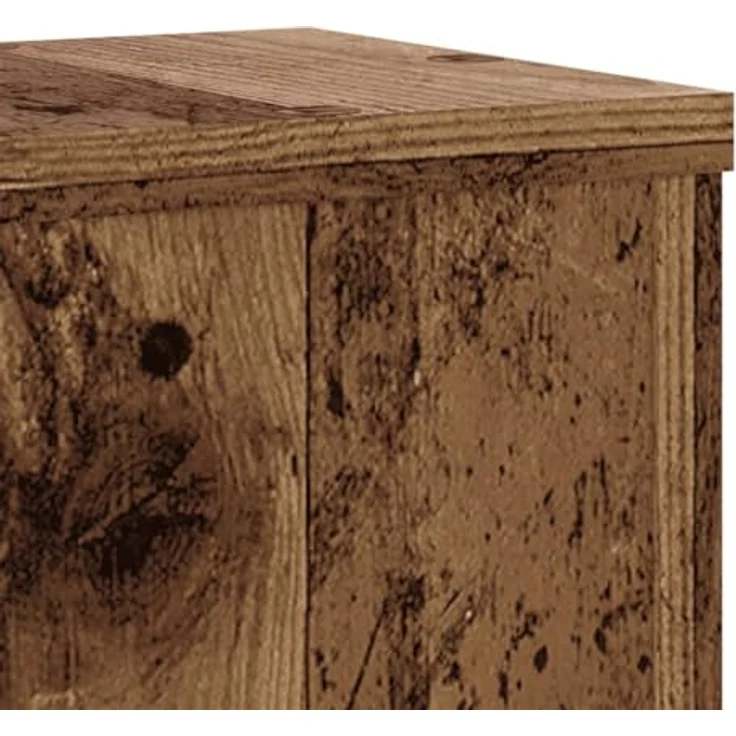 vidaXL Blumenständer Pflanzenständer 2 Stk. Altholz-Optik 17x17x60 cm Holzwerkstoff (2 St) – Bild 5