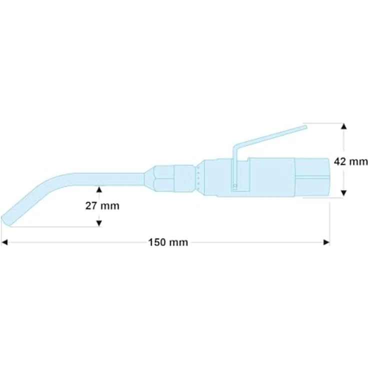 Facom V.999A Druckluft-Ausblaspistole mit Luftschirm, Strahldruck 2 bar, Schlauchdurchmesser 8 mm – Bild 3