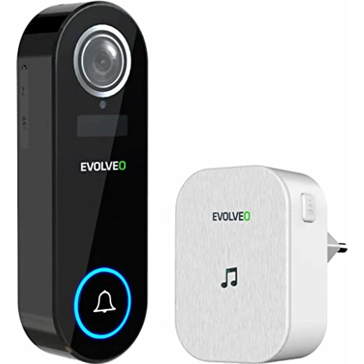 Evolveo Ringo DB2 Smart-Video-Türklingel + Bewegungserkennung, Nachtsicht, IP65 wasserdicht, 130° Kamera, schwarz – Bild 2