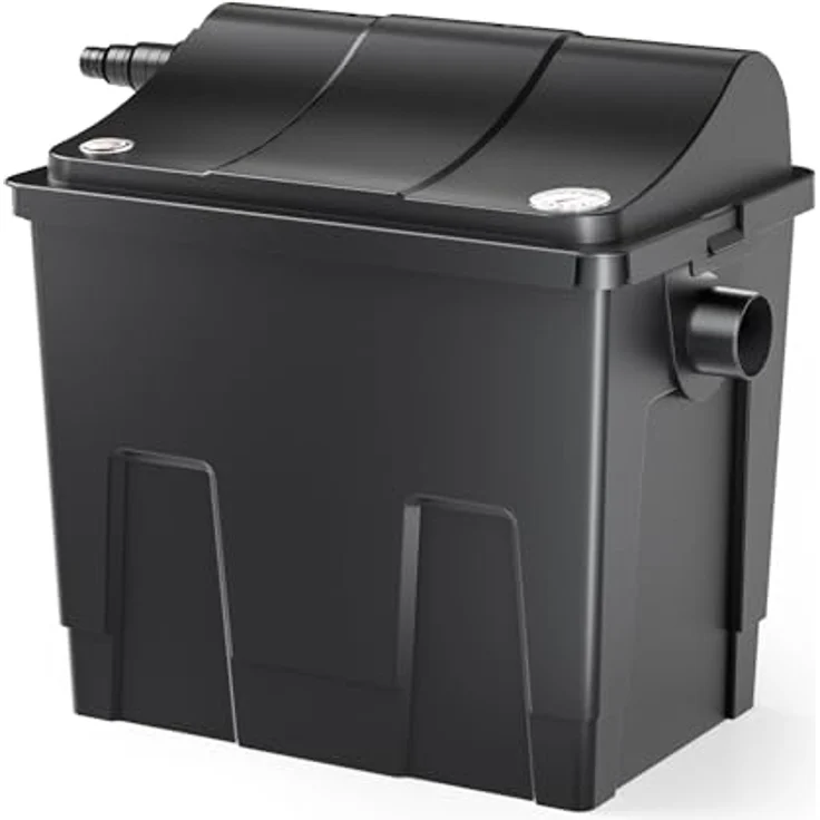 SunSun CBF-200A Bioteichfilter, 1 Kammer-System für Koi Teich, 6.000 l/h, inkl. Filtermaterial, einfache Wartung und Überwachung – Bild 1