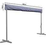 QUICK STAR Schutzhülle für Stand Markise London 3m Terrassenüberdachung