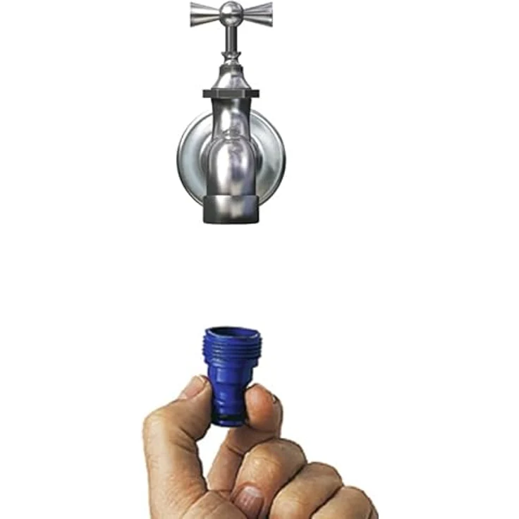TATAY Endstück D für Rasensprenger 3/4", Kunststoff blau, Maße 2,6 x 4 cm – Bild 2