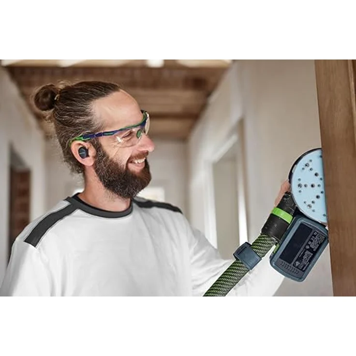 Festool Akku-Exzenterschleifer ETSC 2 150-Basic, 18V mit M8 Schleifteller D:150mm, innovativer Lichtring und vibrationsreduzierendem Design, im Systainer SYS3 M 187 – Bild 3