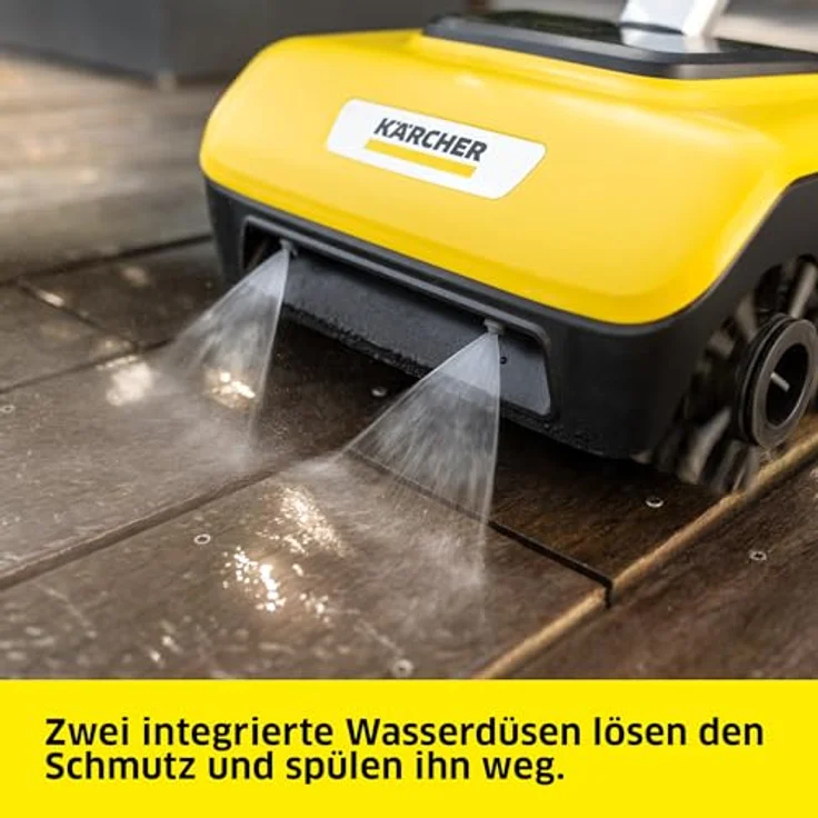 Kärcher Terrassenreiniger 'PCL 6', Hochdruckreiniger mit stufenlos verstellbarem Stiel und 4 rotierenden Bürstenwalzen – Bild 4