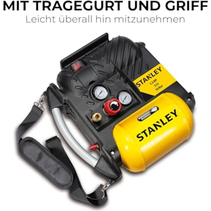 Stanley AIRBOSS Kompressor, 1100 W, 230 V, DN200-10-5 – Bild 3