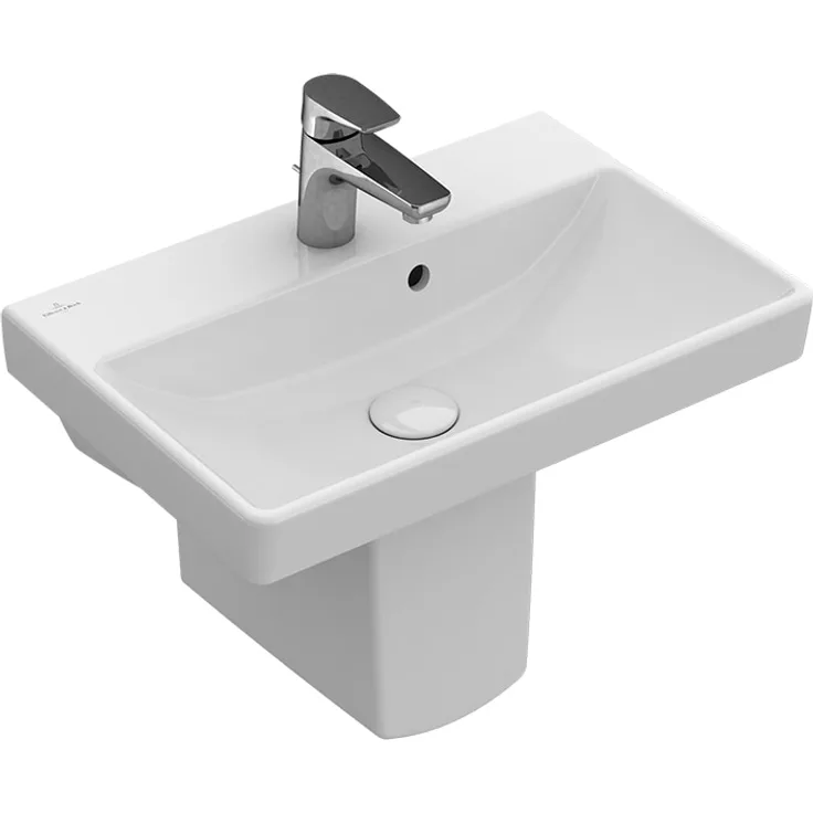 Villeroy & Boch Avento Waschbecken 55 x 37 cm weiß für 1-Loch Armatur geeignet