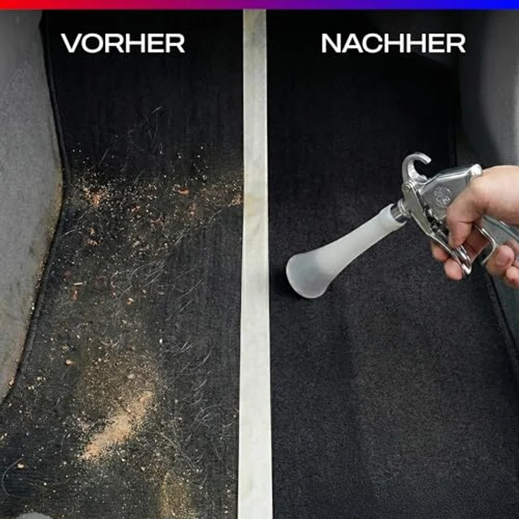BENBOW Hochdruckpistole Ausblaspistole mit Tornado-Effekt, effektive Trockenreinigung für Fahrzeuge, 6-9,2 bar – Bild 3