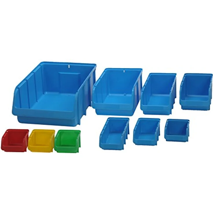hünersdorff Sichtbox - Stapelbox - Lagerbox in Größe 3, stapelbar, Farbe: Rot - Preisvergleich – Bild 3