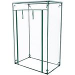 GARMIO® Foliengewächshaus Tomatengewächshaus Winterfest, Folientunnel für Aufzucht, 100x50x150 cm groß, transparent, Mehrweg, Überwinterungszelt