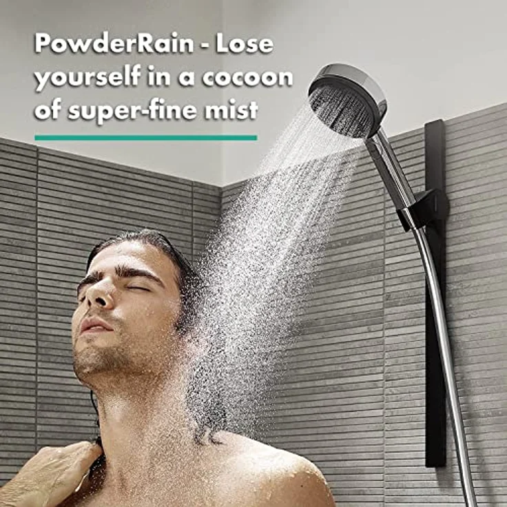 Hansgrohe Pulsify Select S Handbrause, 10,5cm, 3 Strahlarten Activation, PowderRain, IntenseRain, MonoRain – Bild 4
