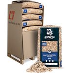 GALAMIO Holzhackschnitzel Fallschutzmulch, Kiefer Pinus Sylvestris, 5-30mm Körnung, 780l (60l x 13 Säcke) für Gartenwege und Spielplätze