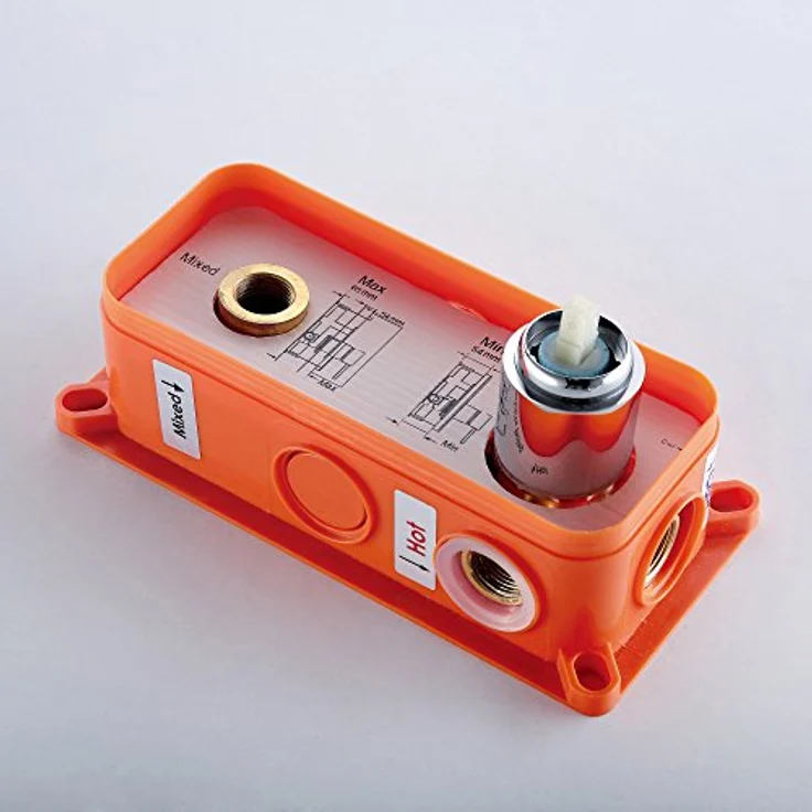 BERNSTEIN Waschtischarmatur XX0539B inkl. Unterputz-Grundkörper in Schwarz matt, Einhandmischer mit hochwertiger Keramik-Kartusche – Bild 5