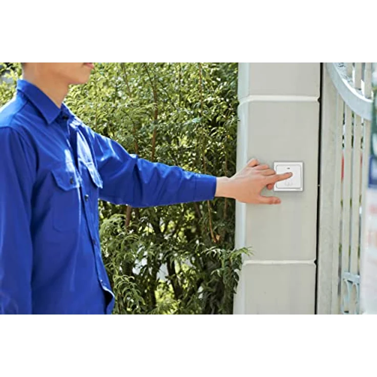 Virone WAYO AC Batterieloser Funkklingel Wasserdicht 25 Klingeltöne, Optische und Audio Signalisierung, 230V – Bild 3