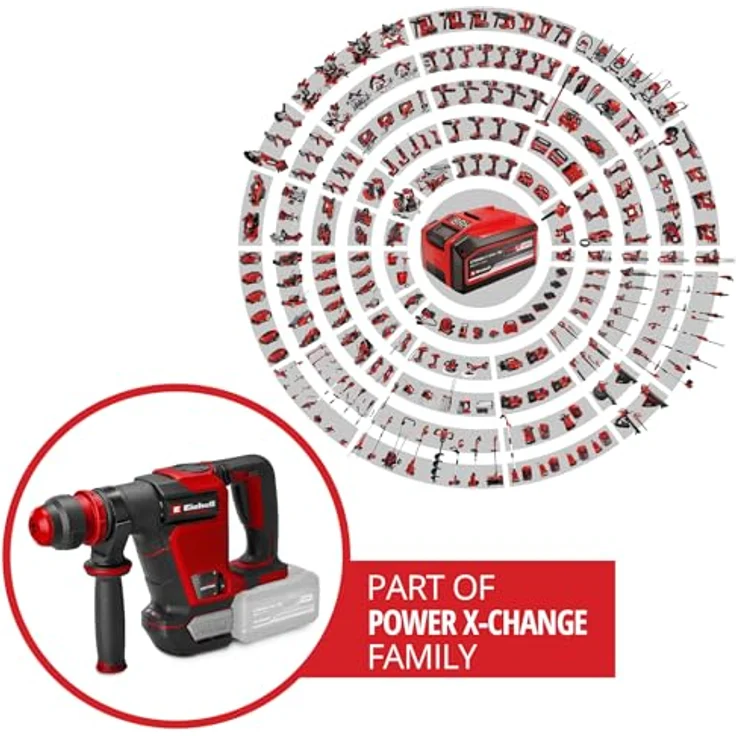 Einhell Akku-Abbruchhammer 'TP-DH 18/4 Li BL - Solo', bürstenloser Motor, 18 V, SDS-Plus-Bohrfutter, ohne Akku – Bild 2
