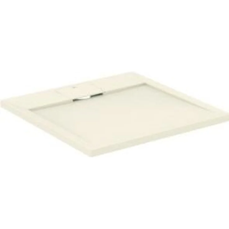 Ideal Standard, Duschwanne, Ultra Flat S i.life Quadrat-Brausewanne, 700x700x30mm, T5246, Carraraweiß, bodenebener Einbau, rutschhemmend
