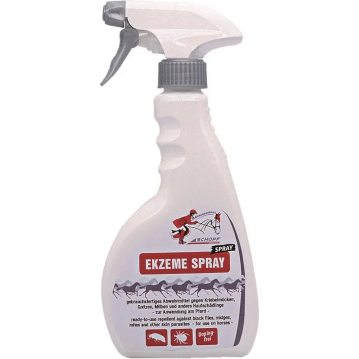 Schopf Riders IC 10 Ekzeme Spray, 500 ml Insektenspray mit 98 g/kg Icaridin für Fliegenschutz bei Pferden