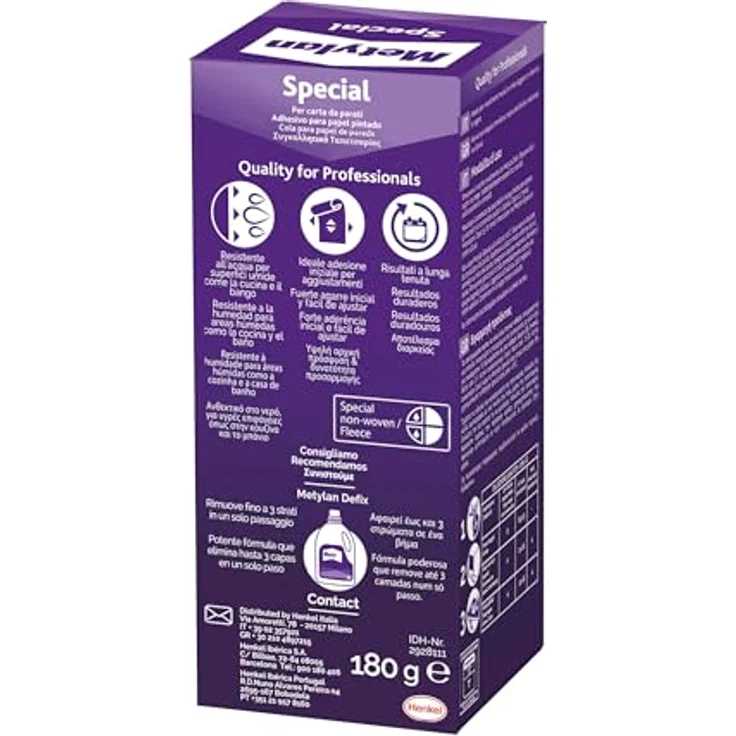 Henkel Metylan 11220 Wandtattoo, Klebemittel auf Basis von Carboxymethylcellulosen, weiß, 200 g – Bild 3