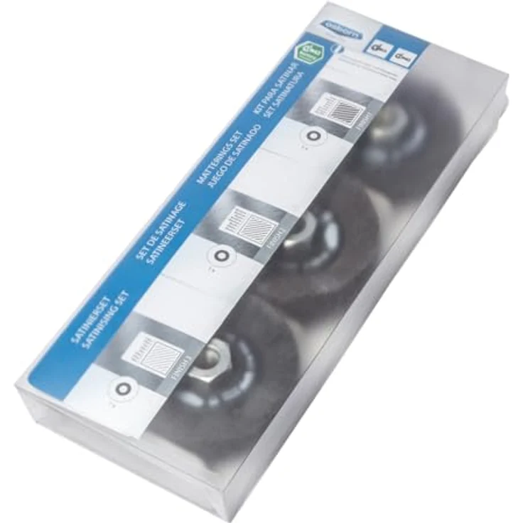 Osborn 7903600004, Kit Schleifräder aus untextilisiertem Fibermaterial, 3-teilig mit M14 Mutter, geeignet für 9.000 U/min – Bild 2