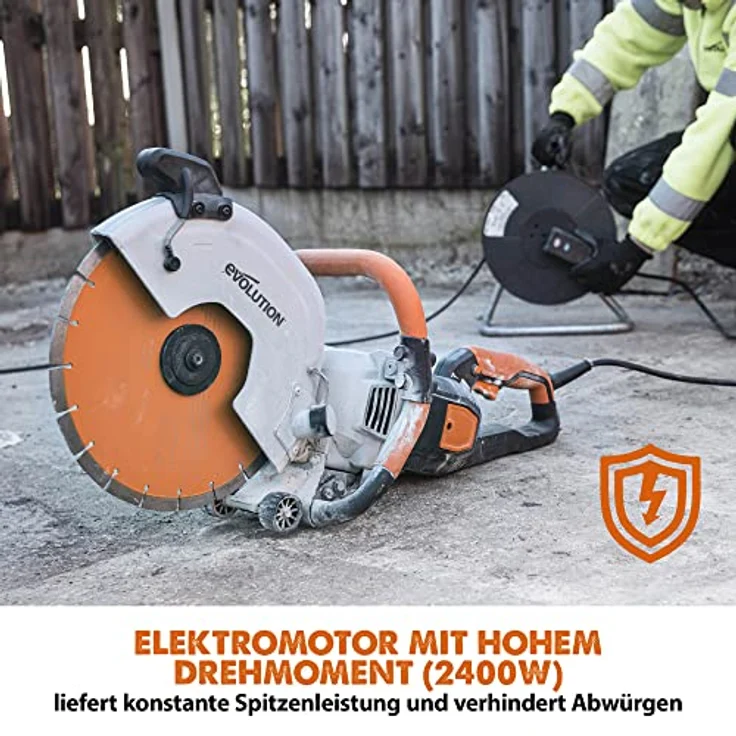 Evolution R300DCT +, 300 mm Betonsäge - 2400W Motor, kein Benzin, 115 mm Schnitt, inkl. Premium Diamantblatt – Bild 4