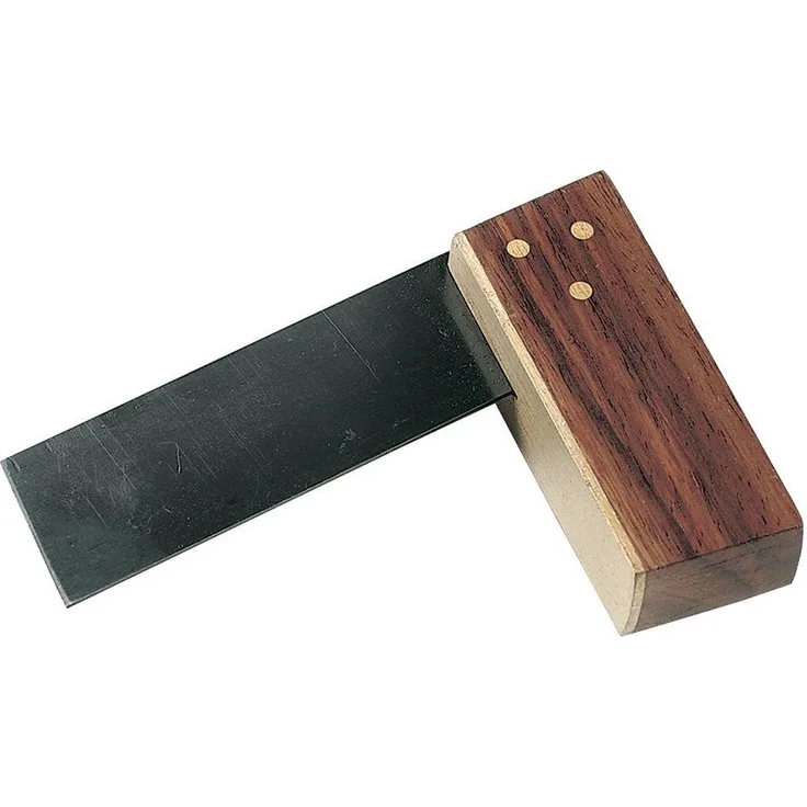 Silverline Winkelmesser Zinkenlehre 75 mm, Stahlzunge mit massivem Messingbeschlag