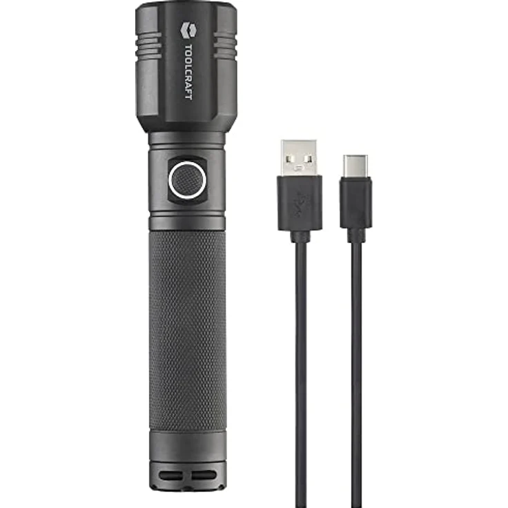 TOOLCRAFT SMD LED Taschenlampe verstellbar, mit USB-Schnittstelle, mit Stroboskopmodus akkubetrieben 1000lm 194g – Bild 3