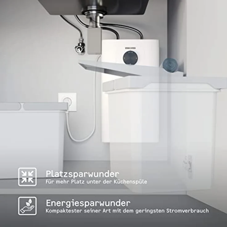 STIEBEL ELTRON SNU 5 Plus, Untertischboiler 5 Liter Niederdruck, antitropf- und thermostop-Funktion, kompakt, 2 kW, Made in Germany – Bild 3