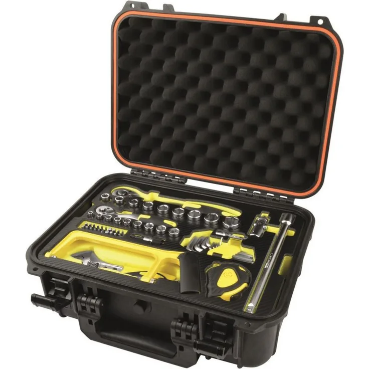 Brüder Mannesmann Werkzeuge Werkzeugkoffer IP65, 77-tlg.  Länge: 33,0 cm Breite: 41,5 cm Höhe: 18,5 cm 7200 Gramm - Preisvergleich