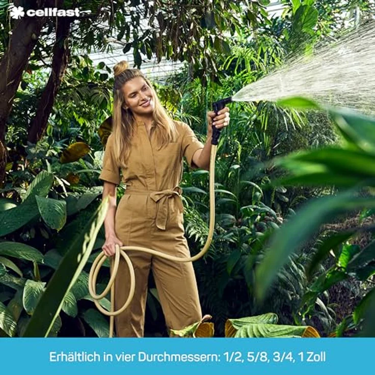 Cellfast Gartenschlauch PLUS 3-lagiger Wasserschlauch mit dauerhafter Verstärkung aus Garn höchster Qualität, beständig gg. UV-Strahlen und Algenablagerungen, 25 bar Berstdruck, 50m, 1/2 Zoll, 10-201 – Bild 6