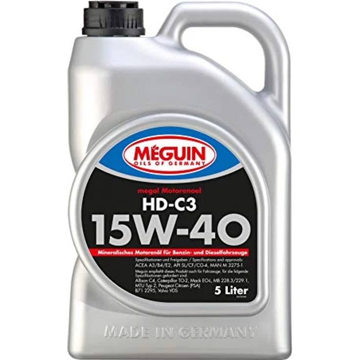 Meguin Megol HD-C3 SAE 15W-40 | 5 L | mineralisches Motoröl | Art.-Nr.: 4728 – Bild 1