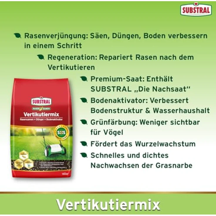 Substral Vertikutiermix 4 kg, für 133 m² – Bild 3