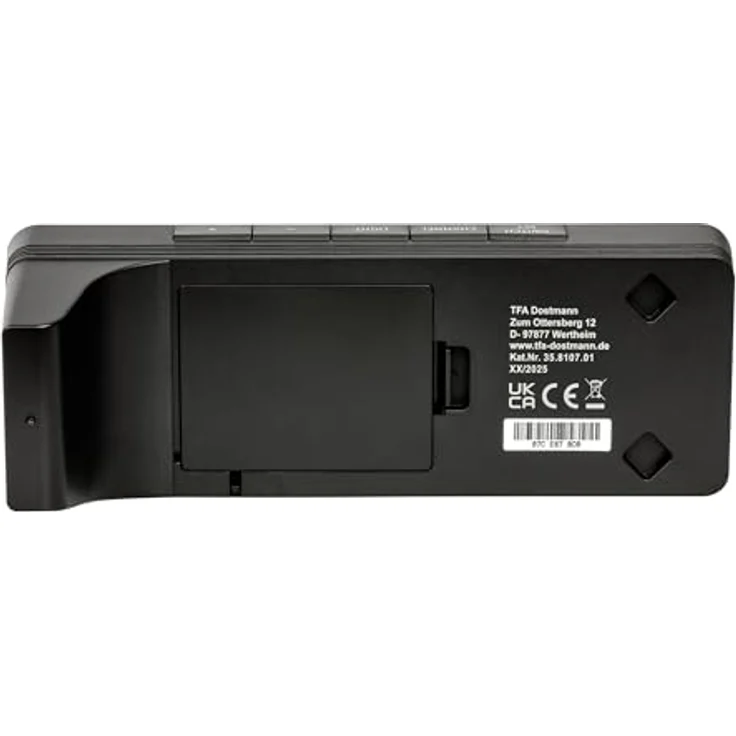 TFA Dostmann TFA.me 35.8107.01 ID-07 WLAN Funkwetterstation mit 4 Tagen Profi-Wetterprognose, 40 Wettersymbole, Farbdisplay, Warnfunktion, schwarz (ohne Batterien) – Bild 3