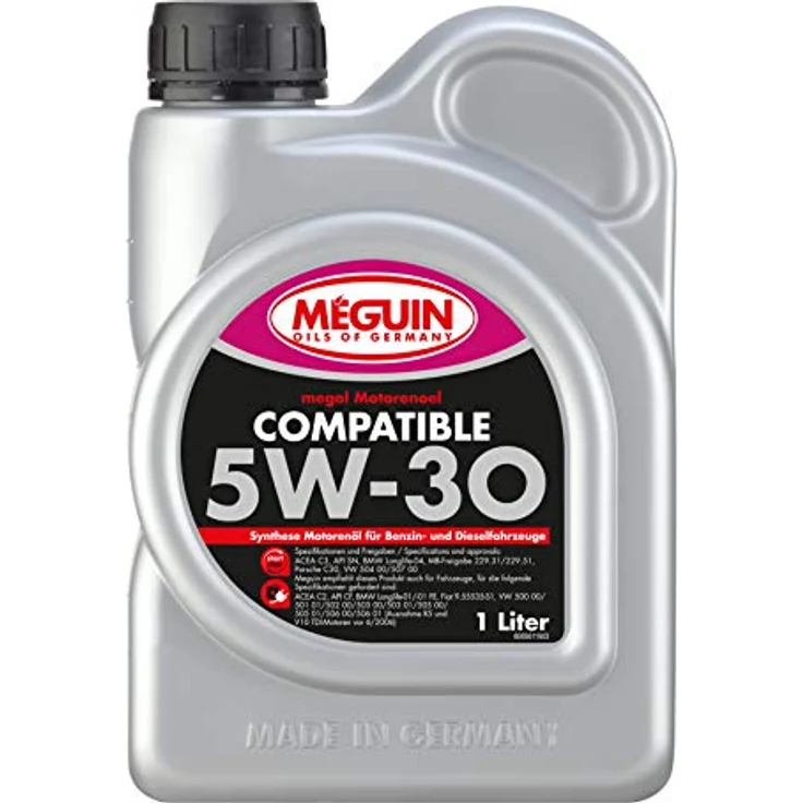 Meguin Megol Compatible SAE 5W-30 Plus | 1 L | Synthesetechnologie Motoröl | Art.-Nr.: 6561 – Bild 1