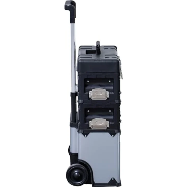 BGS TECHNIC Montagewagen fahrbar, Werkstattwagen mit 3 abnehmbaren Teilen, max. Tragfähigkeit 75 kg, Höhe 720 mm, schwarz – Bild 8