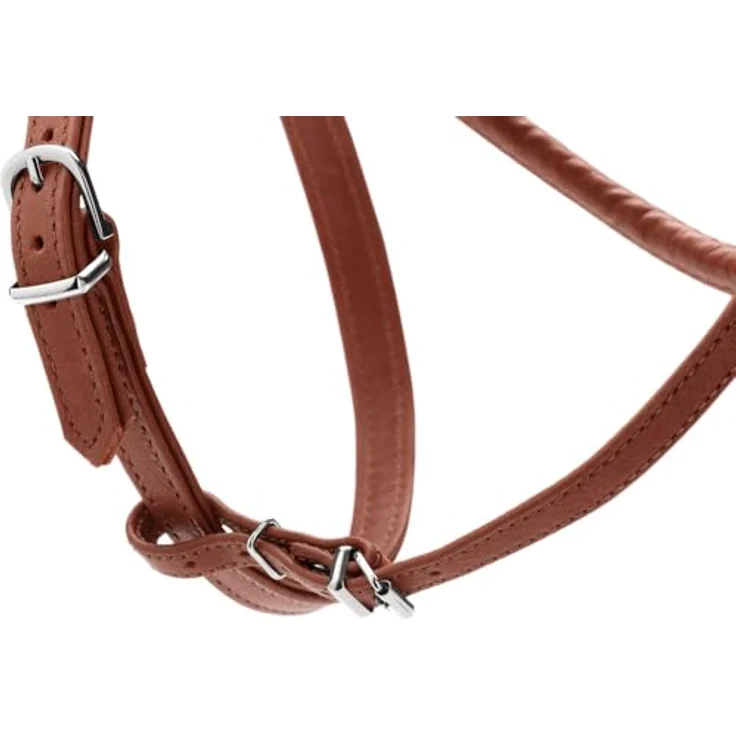 Hunter Tierbedarf Hunde-Geschirr Round & Soft Canadian Up schwarz, leichtes Premiumleder-Geschirr für kleine Hunde – Bild 4