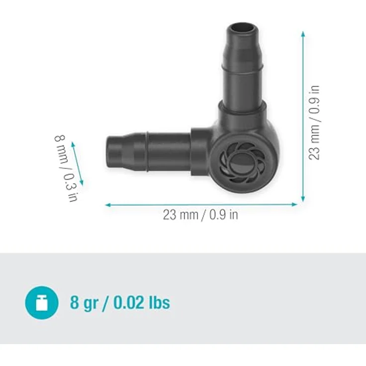 GARDENA Micro-Drip-System L-Stück 4,6 mm (3-16-'-') - Inhalt: 10 Stück L-Stück – Bild 5