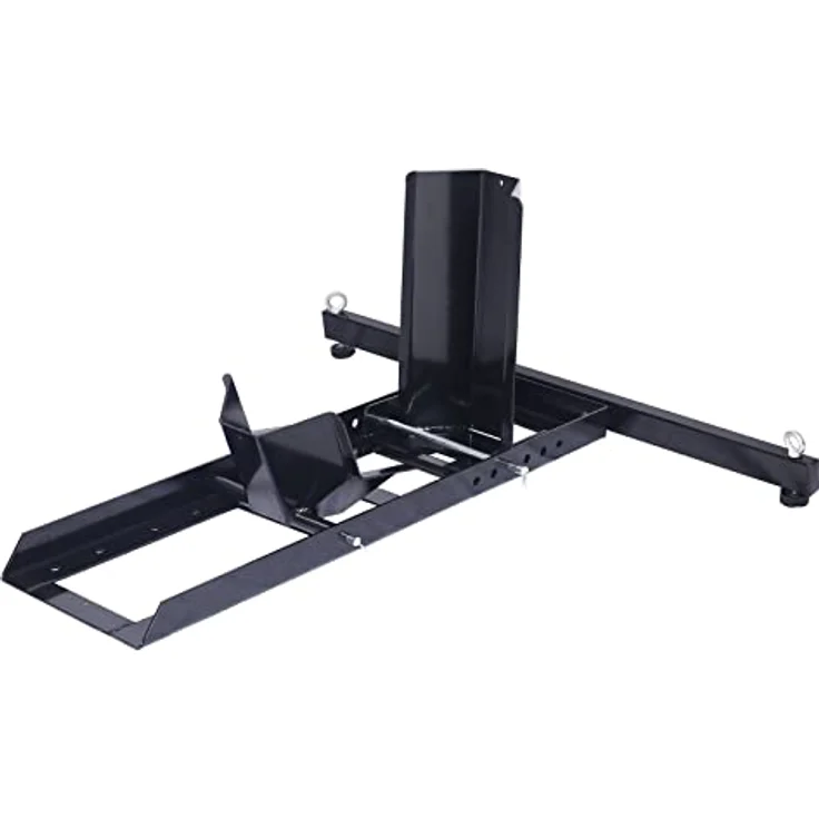 XPOtool Motorradständer bis 454kg Ø15-22", Reifenbreite 80-127 mm, einstellbarer Motorradheber aus Stahl, Montageständer für Vorderrrad – Bild 2