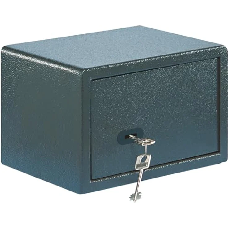 BURG-WÄCHTER Möbeltresor Pure-Safe PS 110 K, anthrazit, mit Schlüssel, Wand- und Bodenbefestigung, 6,7 l, 7 kg – Bild 1